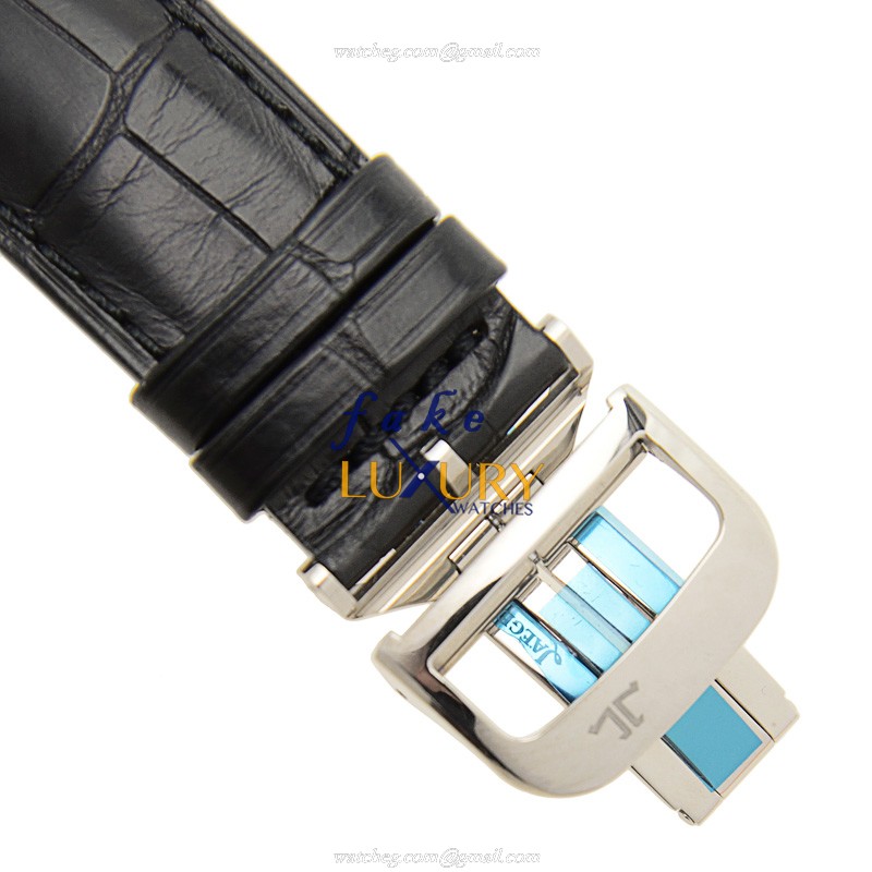 Jaeger-Lecoultre Q1666470 Master Ultra Thin Automatic 950 Platinum Black Dial Replica Watch - Image 4