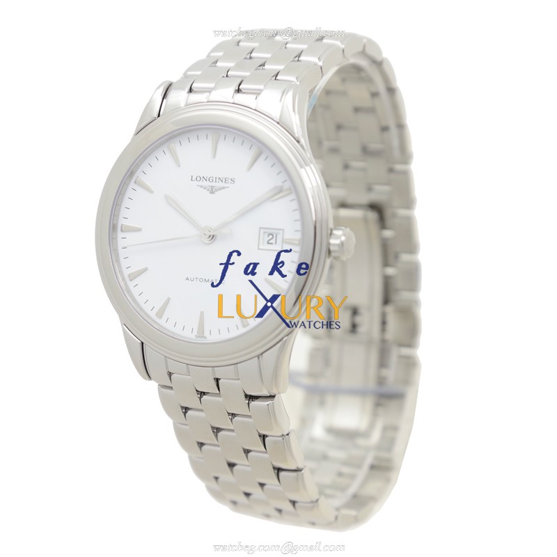 - L4.874.4.12.6 FLAGSHIP Automatic Replica Watch - Stainless Steel - White Dial - Image 3