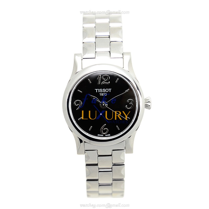 Tissot T-CLASSIC Replica Watch T028.210.11.057.00, Quartz Movement, Black Dial, Steel Bracelet - Image 2