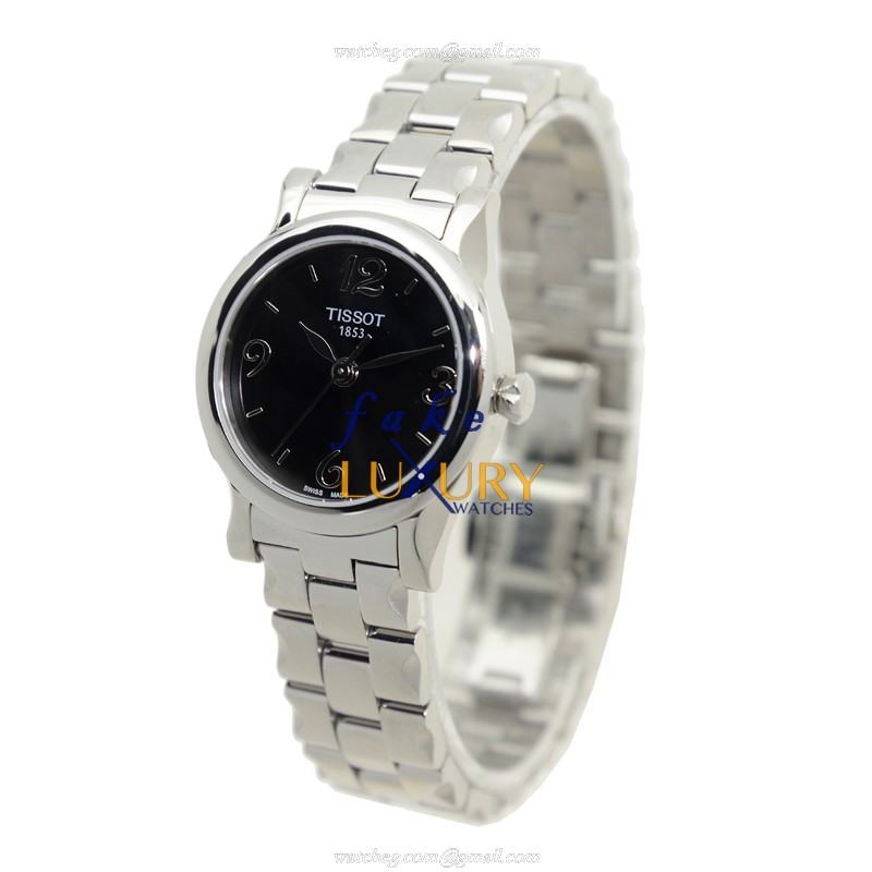 Tissot T-CLASSIC Replica Watch T028.210.11.057.00, Quartz Movement, Black Dial, Steel Bracelet - Image 3
