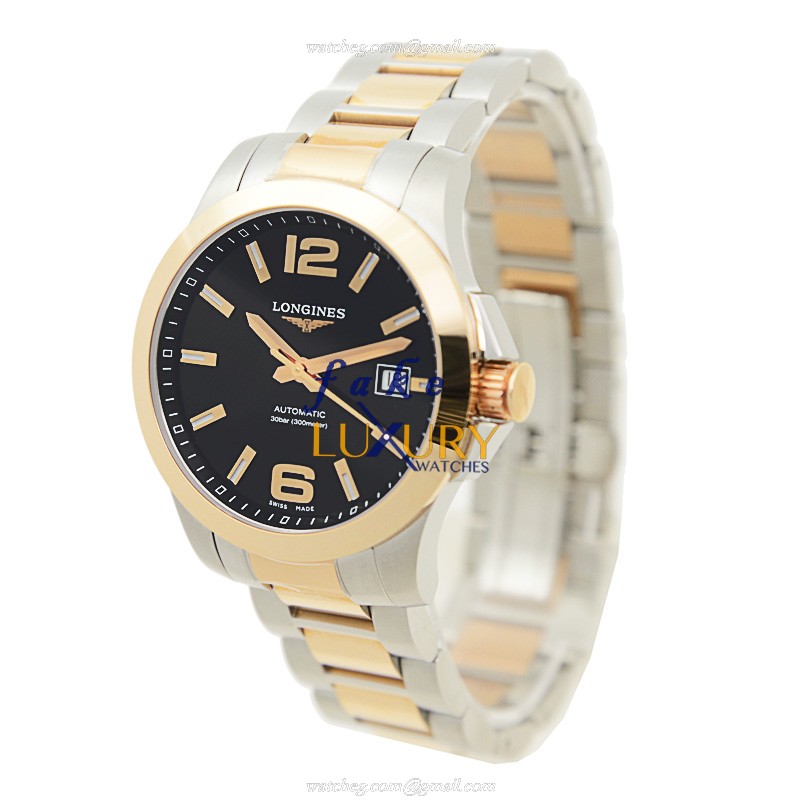 Longines L3.676.5.56.7 CONQUEST Automatic 18kt Rose Gold & Steel - Replica Watch - Image 3