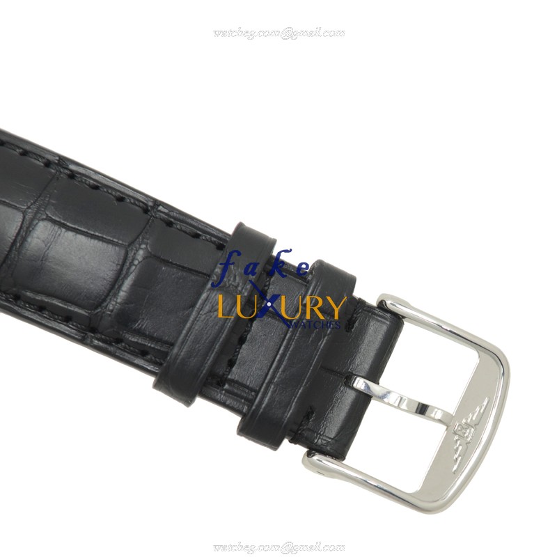 Longines Flagship L4.874.4.12.2 Automatic Stainless Steel White Dial Black Alligator Strap Replica - Image 4