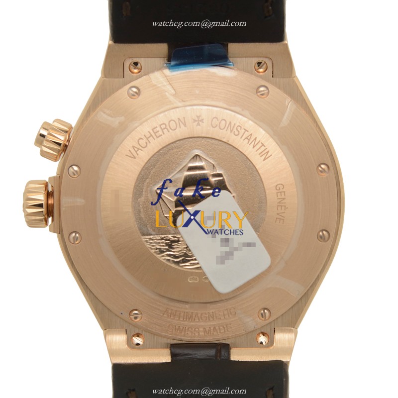 Vacheron Constantin 47450/000R-9404 Overseas Replica Watch, Silver Dial, Rose Gold Case, Automatic - Image 3