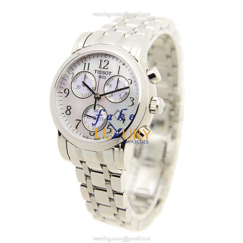 Tissot T050.217.11.112.00 T-Classic Replica Watch, Quartz Movement, Silvery White Dial, Steel - Image 3