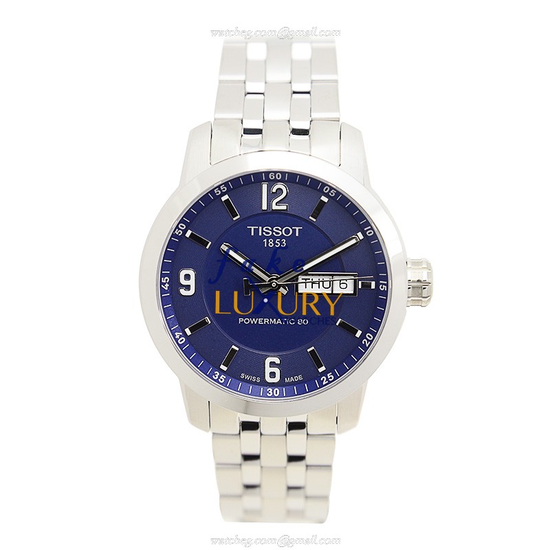 Tissot T-SPORT Automatic Stainless Steel T055.430.11.047.00 Dark Blue Dial Silver Strap Replica - Image 2