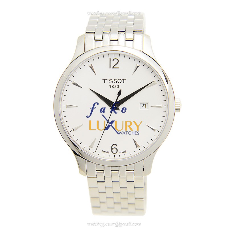 Tissot T063.610.11.037.00 T-Classic Quartz Stainless Steel Silver Dial Replica Watch - Image 2