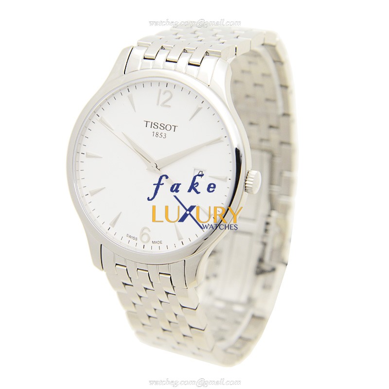 Tissot T063.610.11.037.00 T-Classic Quartz Stainless Steel Silver Dial Replica Watch - Image 3