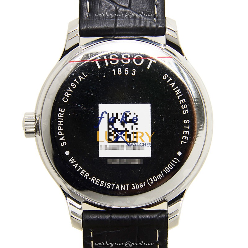 Tissot T063.637.16.057.00 | T-Classic Quartz Black Dial Leather Strap Replica Watch - Image 3
