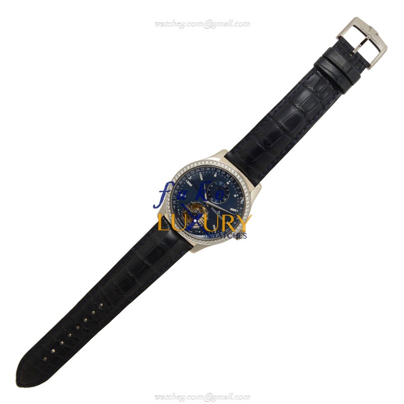 Jaeger-Lecoultre Q1563580 MASTER ULTRA THIN - Automatic - 18kt White Gold & Diamond - Blue Dial - Image 2