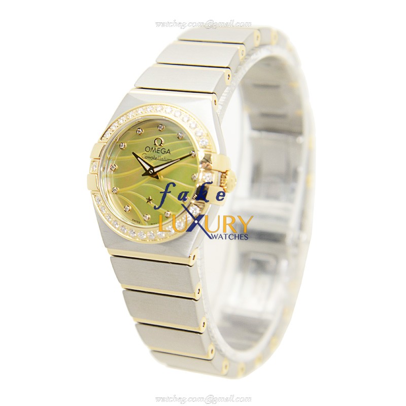 Omega 123.25.24.60.57.001 CONSTELLATION Quartz 18kt Gold Diamond Steel | 100M Water Resistant - Image 3