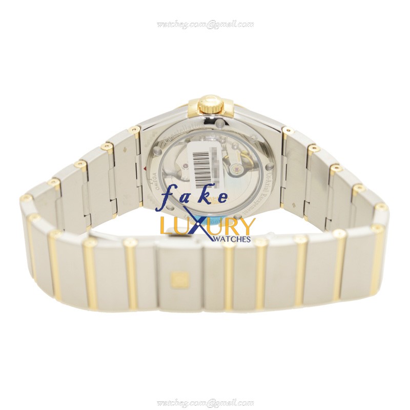 Omega Replica Watch 123.25.35.20.58.001 Automatic 18kt Gold Diamond Steel Case Sapphire Crystal - Image 4