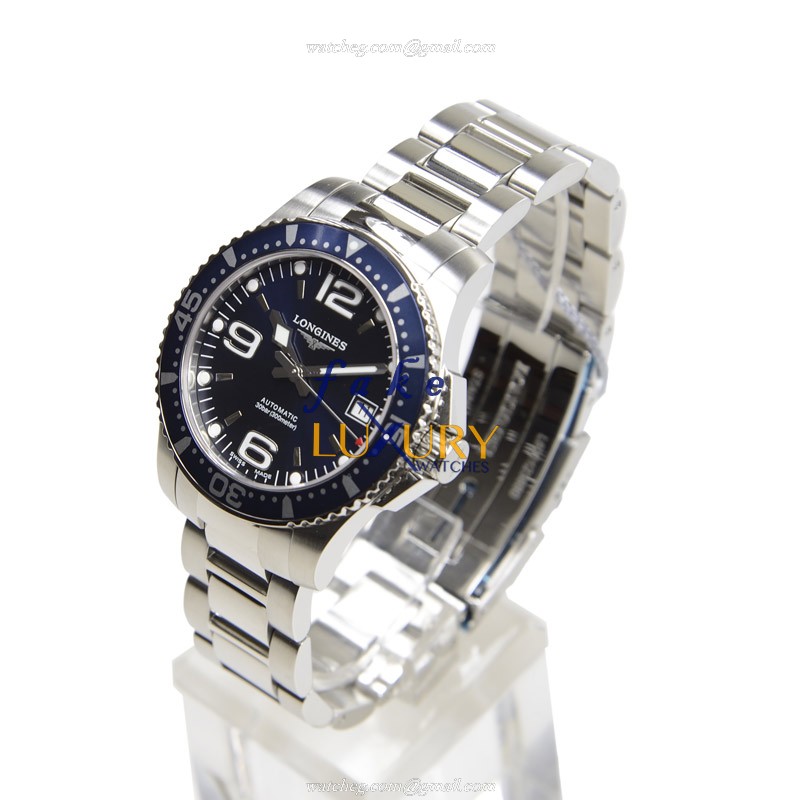 Longines L3.641.4.96.6 Conquest Replica Watch, Blue Dial, Automatic Movement, Steel Bracelet - Image 3