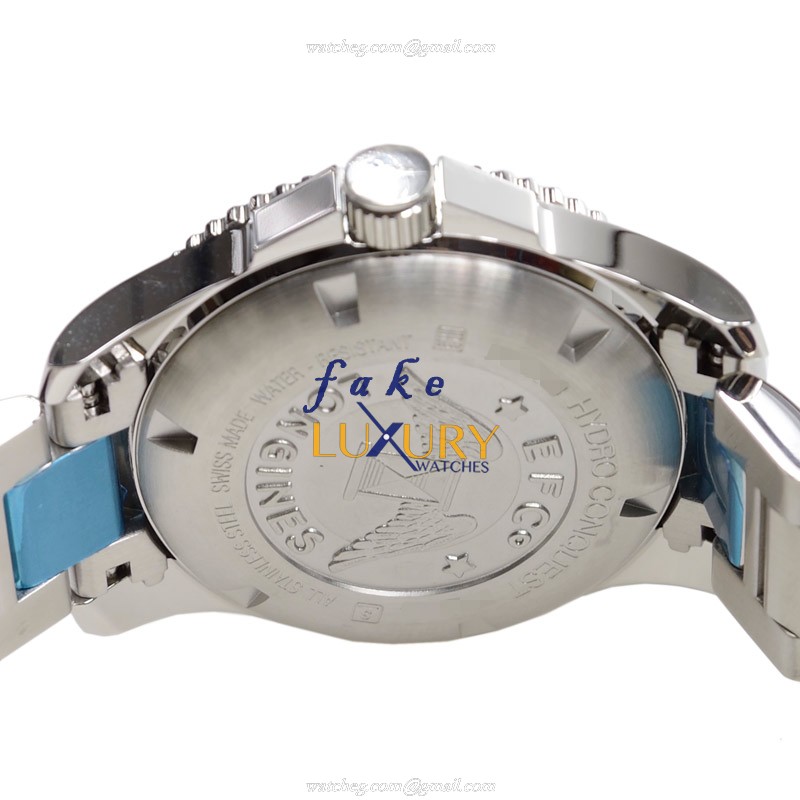 Longines L3.641.4.96.6 Conquest Replica Watch, Blue Dial, Automatic Movement, Steel Bracelet - Image 4