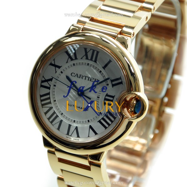 Cartier W69004Z2 BALLON BLEU Automatic 18kt Rose Gold Replica Watch - Swiss Movement, Sapphire - Image 3
