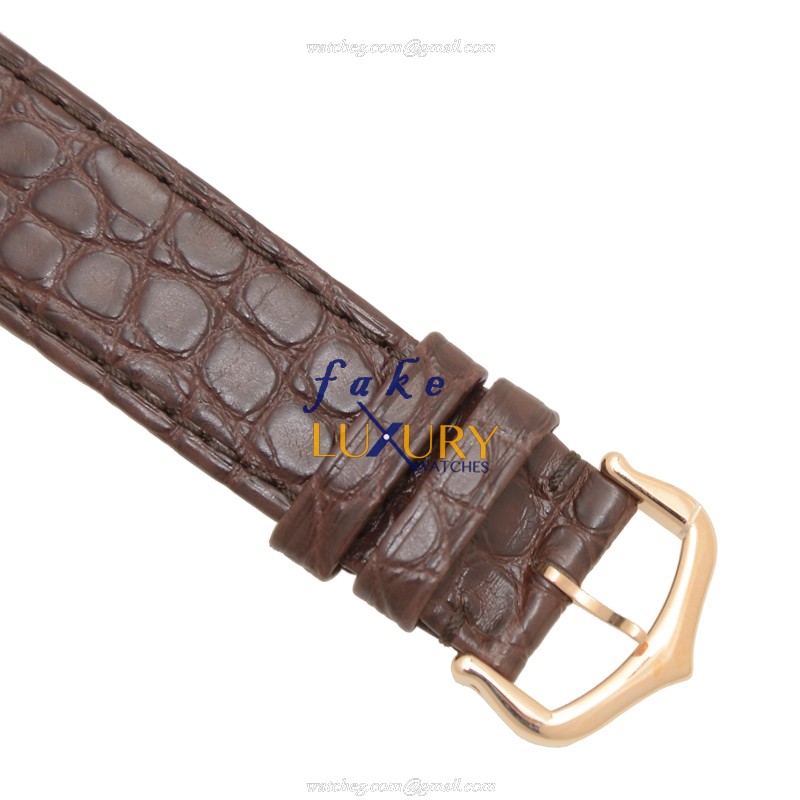 Cartier W5200024 Tank - Replica Watch - Quartz - 18kt Rose Gold - 24.4mm - Alligator Strap - Image 4