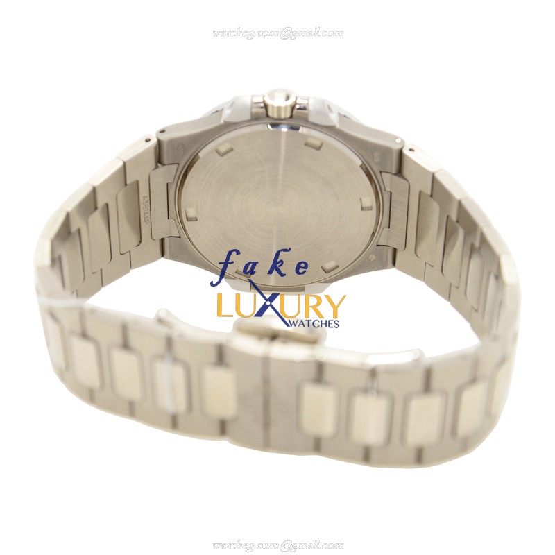 Patek Philippe 7010-1G-010 Nautilus Replica Watch, 32mm Quartz, Dark Grey Dial, 18kt White Gold & - Image 4