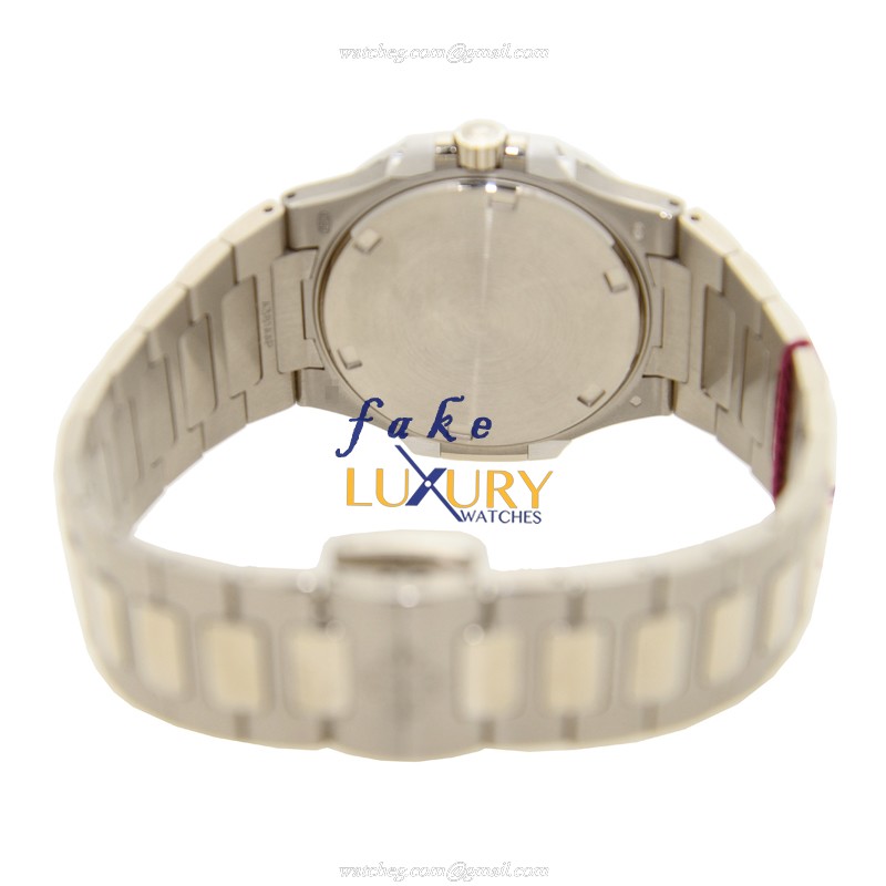 Patek Philippe 7010/1G-011 Nautilus Replica Watch - Quartz - 18kt White Gold & Diamond - 32mm - Image 4