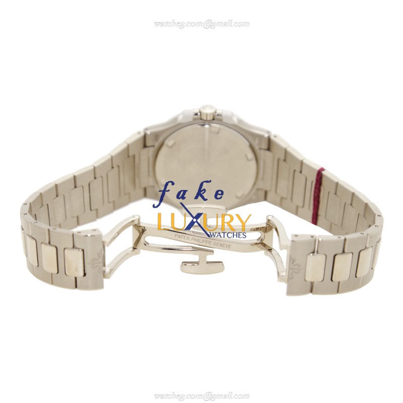 Patek Philippe 7010/1G-011 Nautilus Replica Watch - Quartz - 18kt White Gold & Diamond - 32mm - Image 5
