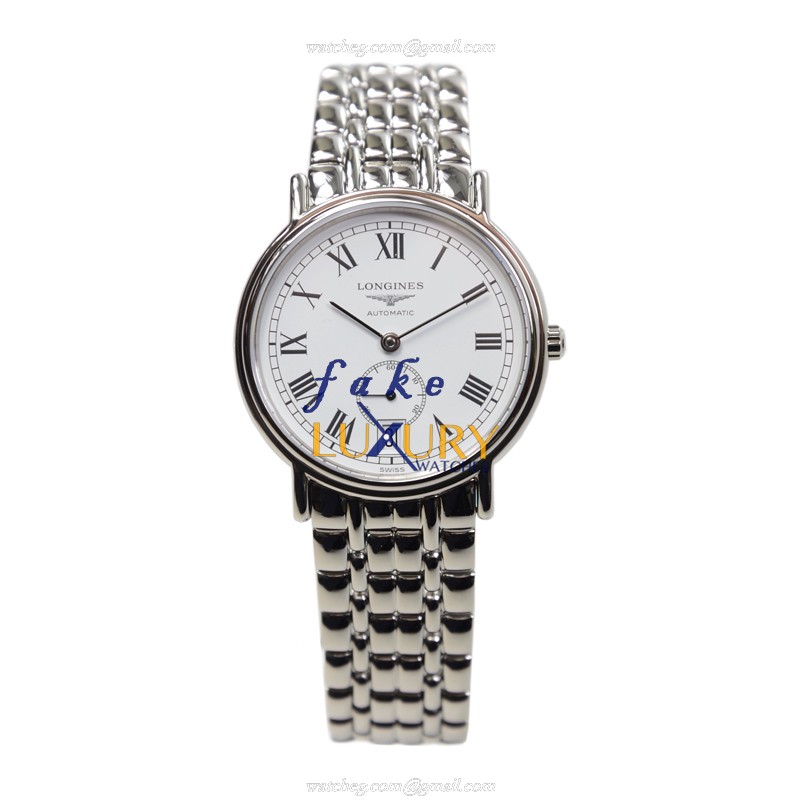 Longines L4.804.4.11.6 Presence Replica Watch, White Dial, Steel Bracelet, Automatic - Image 2