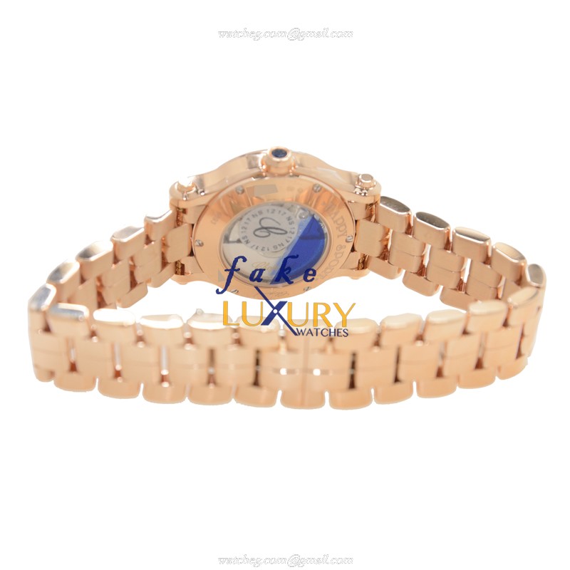 Chopard 274893-5003 - Happy Sport - Automatic - 18kt Rose Gold - Replica Watch - 30mm Case - Image 4