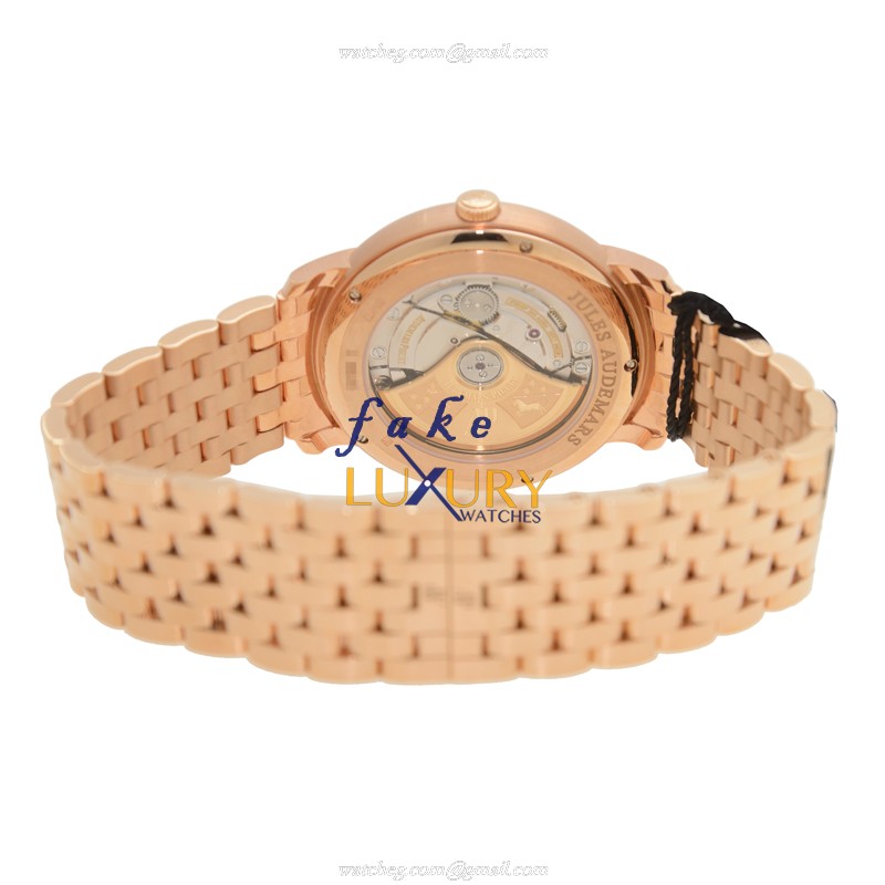 Audemars Piguet Classic 15172OR.OO.1270OR.01 Automatic 18kt Rose Gold Silver Dial Replica Watch - Image 4