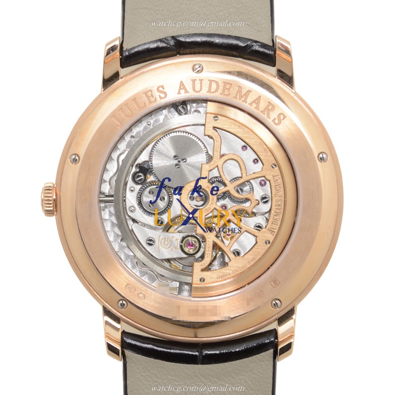 Audemars Piguet 15180OR.OO.A102CR.01 Classic Automatic 18kt Rose Gold Silver Dial Replica Watch - Image 3