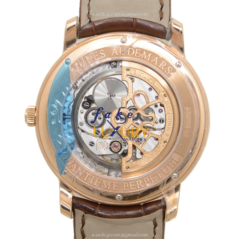 Audemars Piguet 26390OR.OO.D088CR.01 Replica Watch, Automatic, Silver Dial, 18kt Rose Gold Case - Image 3