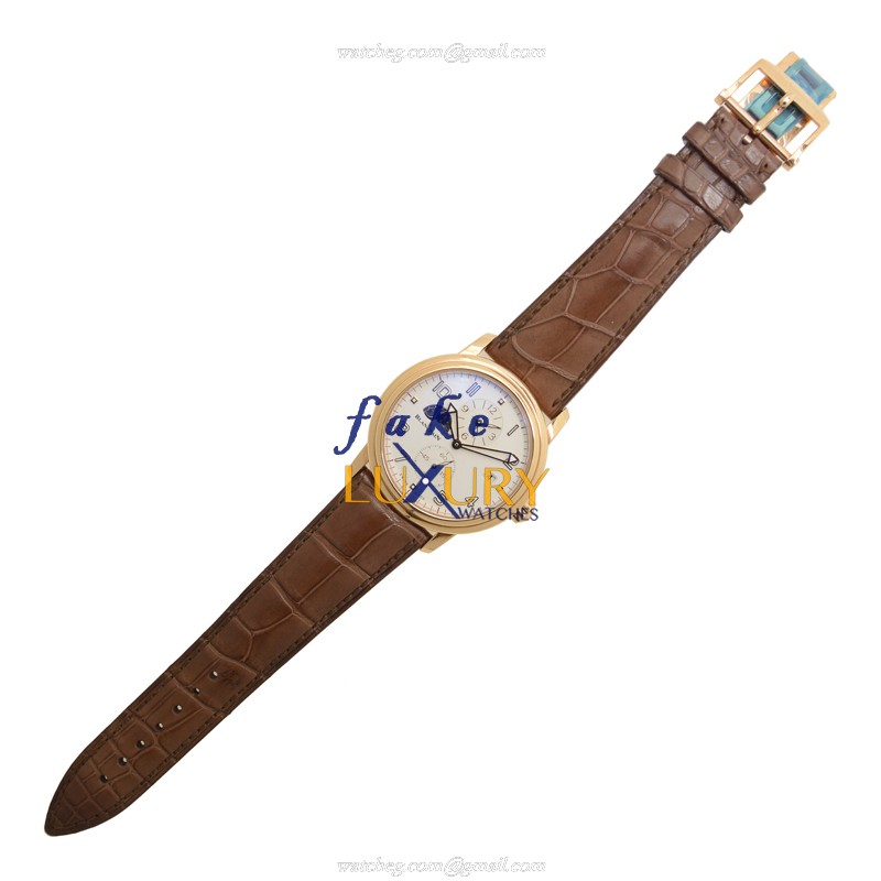 Blancpain Leman 2860-3642-53B Replica Watch, Automatic, Rose Gold Case, White Dial - Image 2