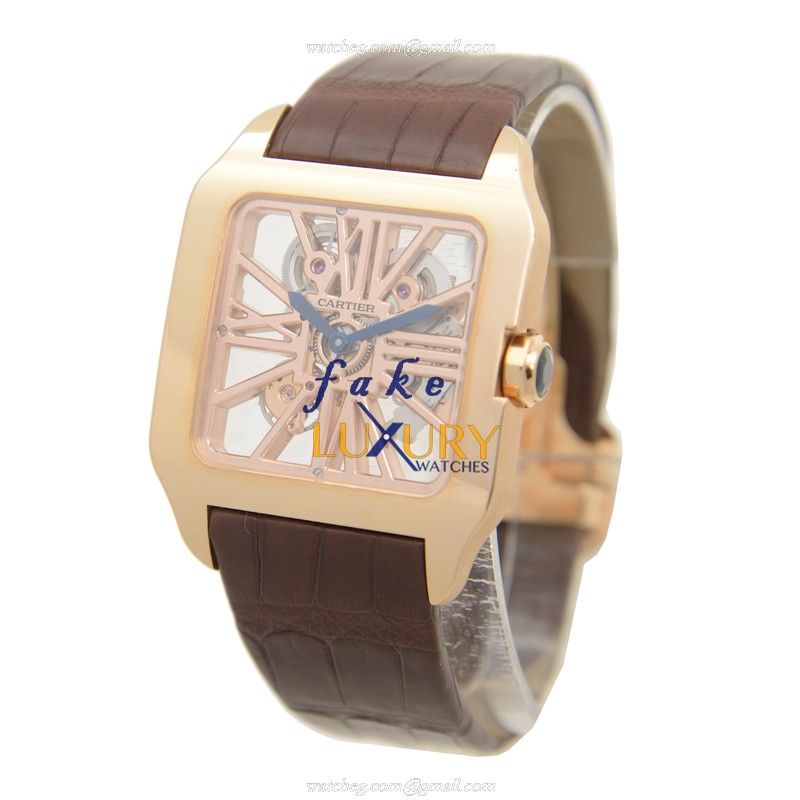 Cartier W2020057 SANTOS Manual Wind - 18kt Rose Gold - Replica Watch - Case: 38.7mm - Bracelet - Image 3
