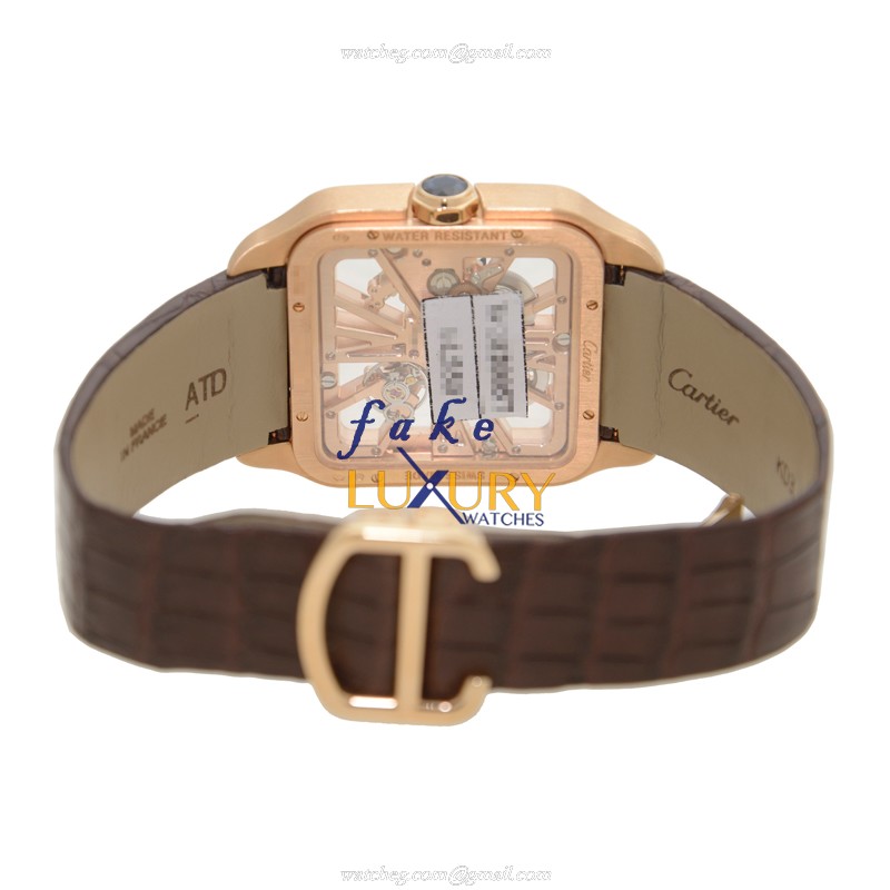 Cartier W2020057 SANTOS Manual Wind - 18kt Rose Gold - Replica Watch - Case: 38.7mm - Bracelet - Image 4