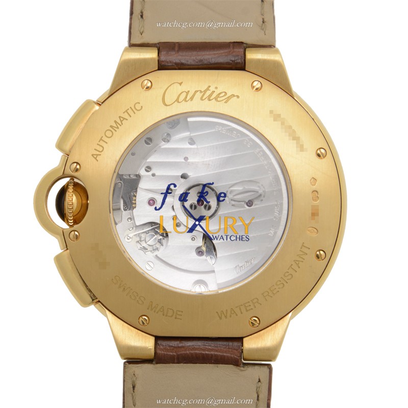 Cartier W6920007 BALLON BLEU Automatic 18kt Yellow Gold - Ceramic Bezel - Swiss Movement - Replica - Image 3