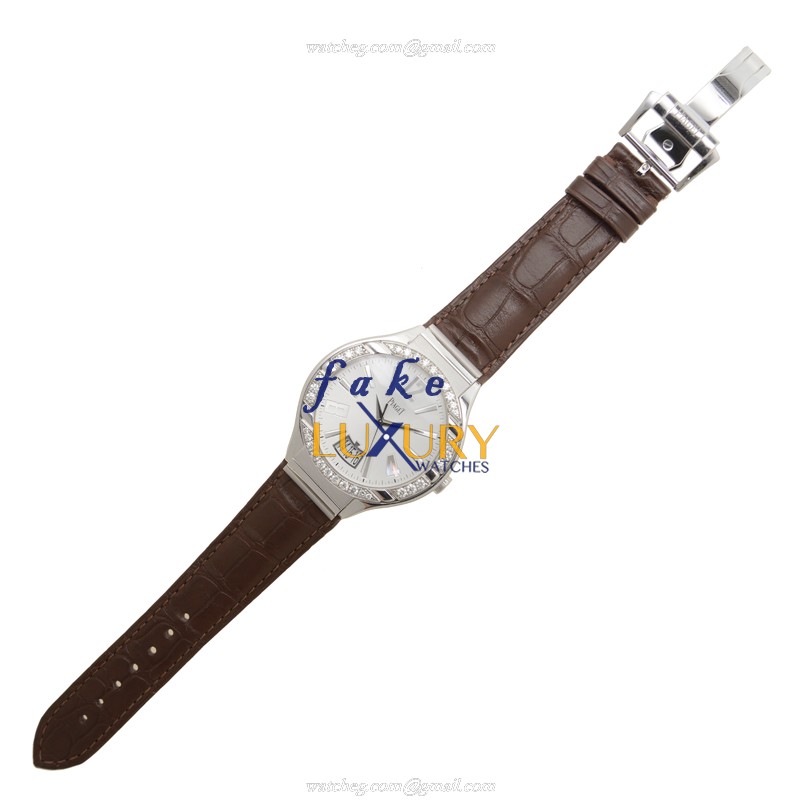 Piaget G0A31159 Replica Watch POLO Automatic 18kt White Gold Diamond Silvery Dial - Image 2