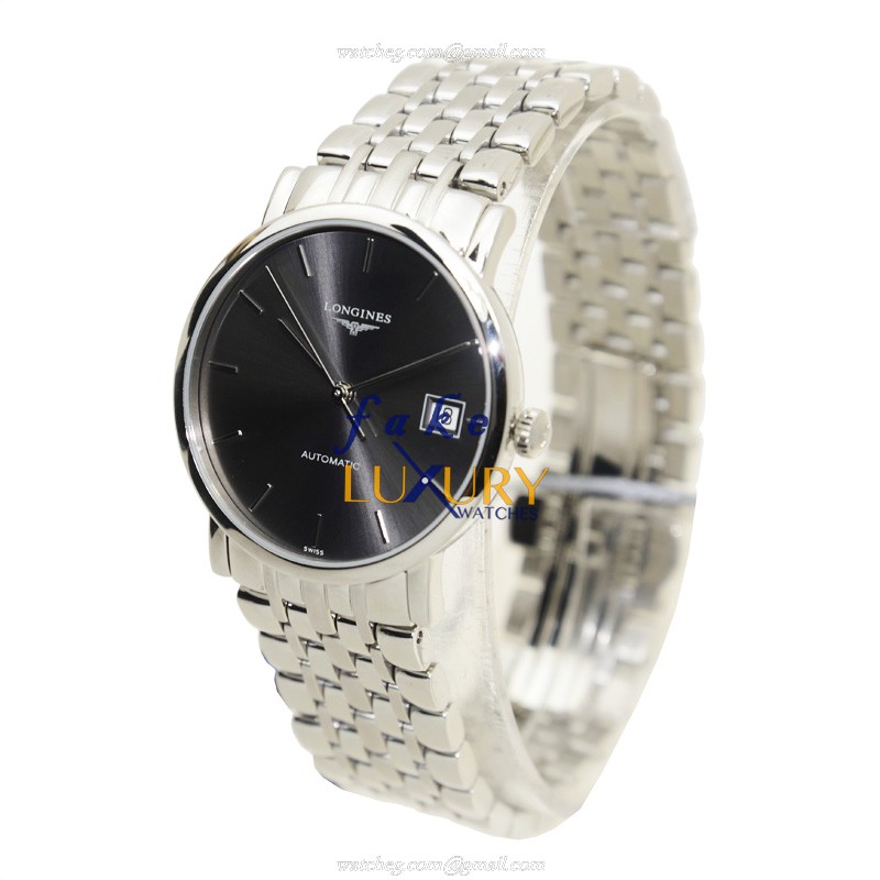 Longines L4.809.4.72.6 Replica Watch, 34.5mm Automatic, Dark Grey Dial, Stainless Steel Bracelet - Image 3