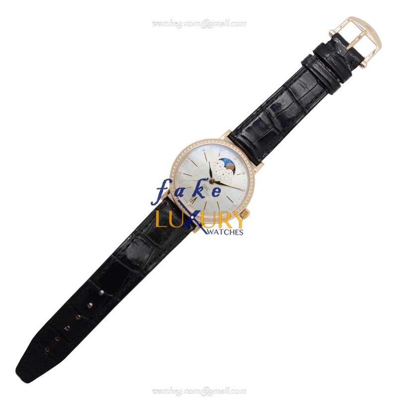 IWC IW459002 Portofino Replica Watch, Automatic, White Mother of Pearl Dial, 18kt Rose Gold & - Image 2