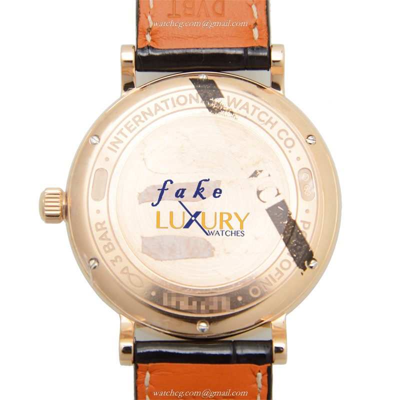 IWC IW459002 Portofino Replica Watch, Automatic, White Mother of Pearl Dial, 18kt Rose Gold & - Image 3