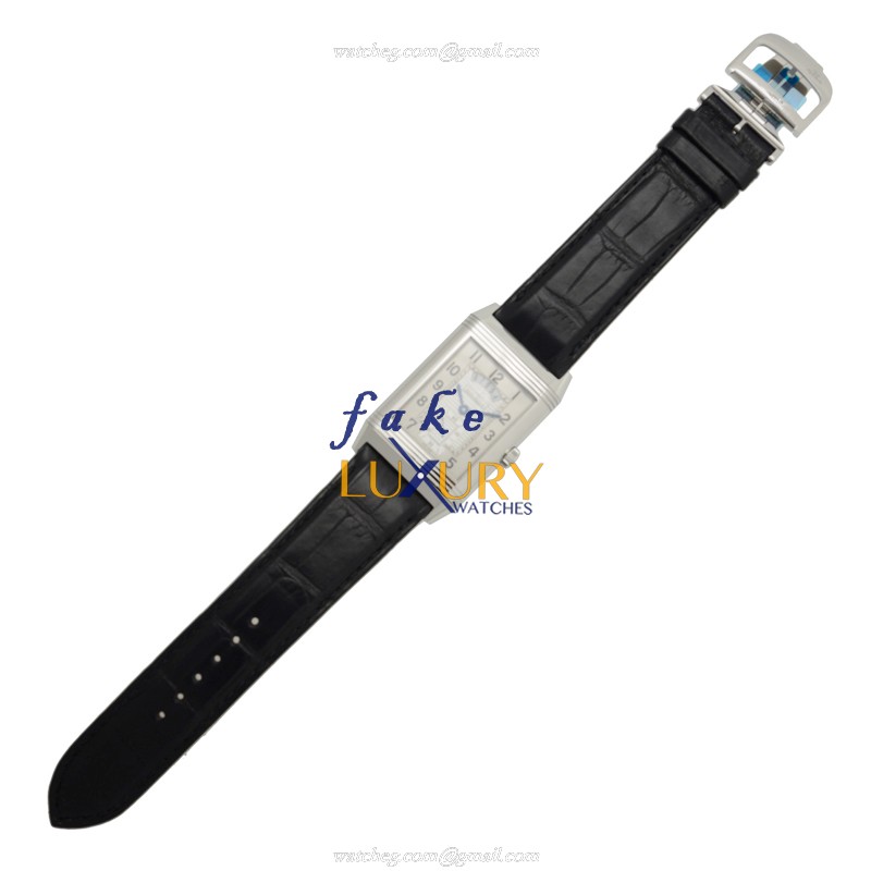 Jaeger-Lecoultre Q3748421 REVERSO Manual Wind - Stainless Steel Case - Silver Dial - Alligator - Image 2