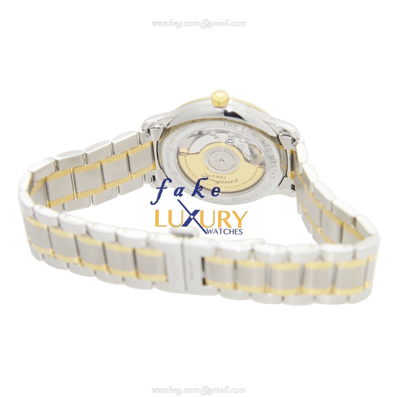 Longines L2.628.5.77.7 Replica Watch, Automatic, 18kt Gold & Steel Case, Silver Dial - Image 4