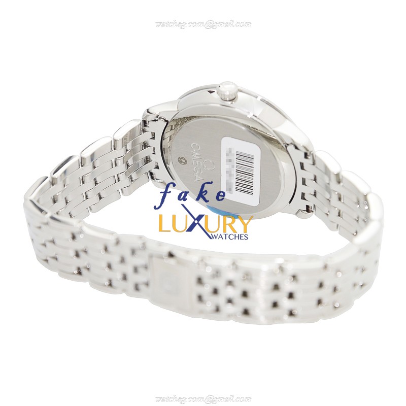 Omega 424.10.33.20.05.001 DE VILLE Automatic Stainless Steel Watch, White Dial, Silver Strap - Image 4