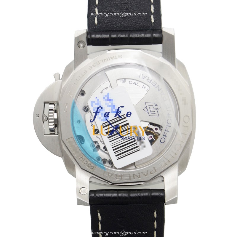 Panerai PAM00392 LUMINOR Automatic | Steel | Black Dial | Alligator Strap | Replica Watch - Image 3
