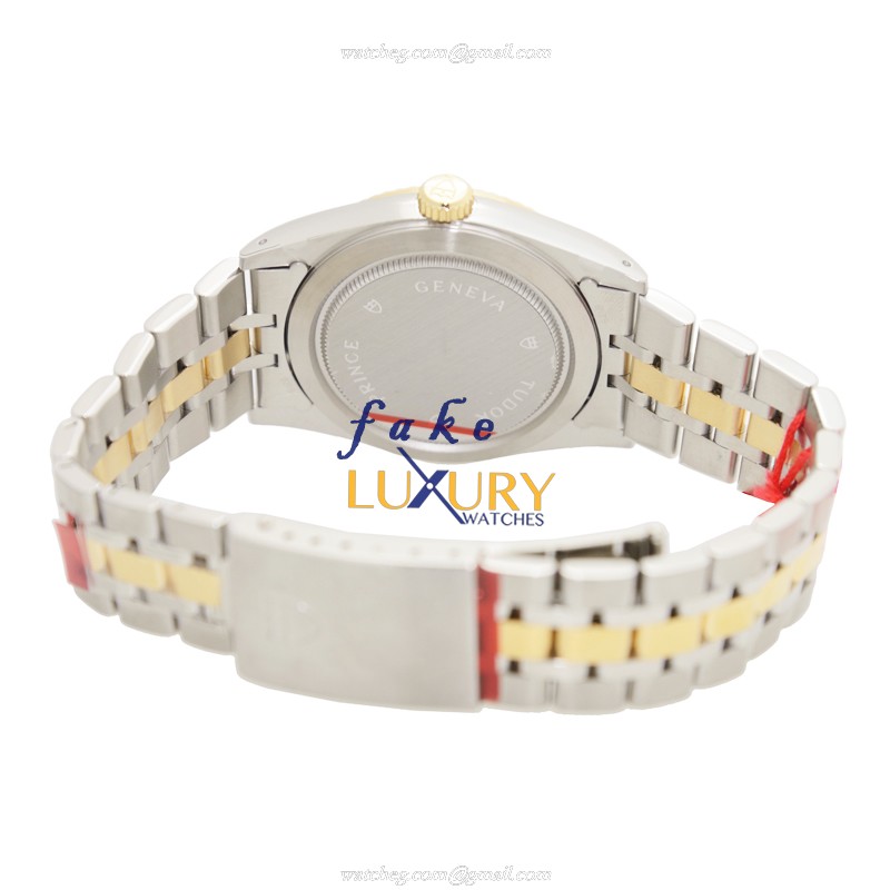 Tudor 76213-62483-10DI-CHCL Automatic 18kt Gold & Steel Replica Watch, Silver Dial - Image 4
