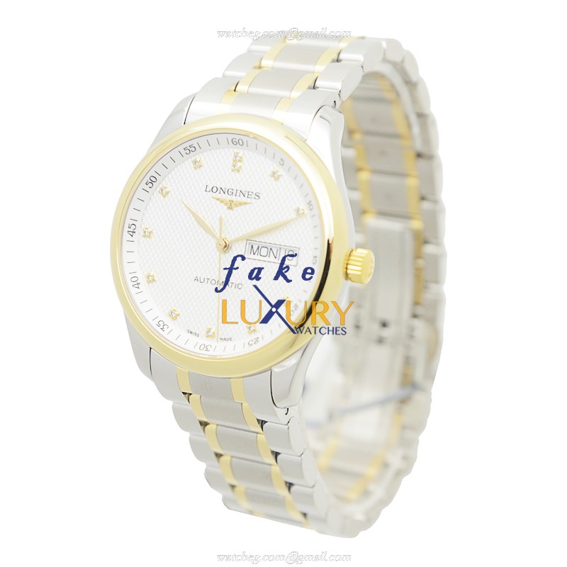 Longines L2.755.5.77.7 Master Auto 18kt Yellow Gold - Ceramic Bezel - Swiss Movement - Replica Watch - Image 3