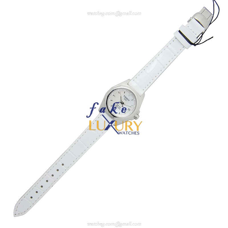 Tissot T008.010.16.111.00 Replica Watch, Quartz, White Dial, Stainless Steel Case, Leather Strap - Image 2