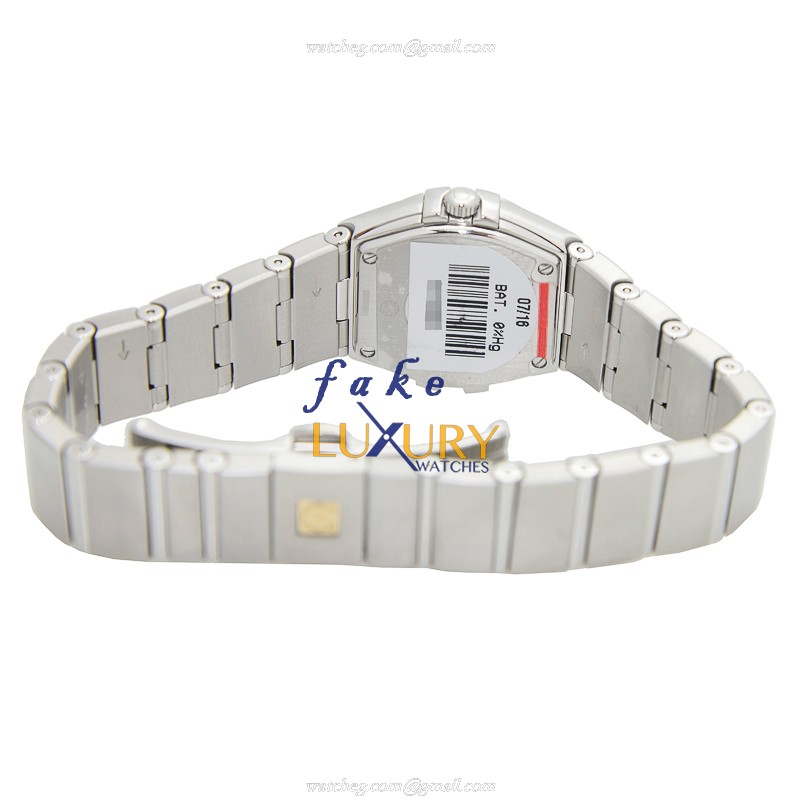 Omega 123.15.24.60.05.003 Constellation Quartz White Dial Stainless Steel Diamond Replica Watch - Image 4