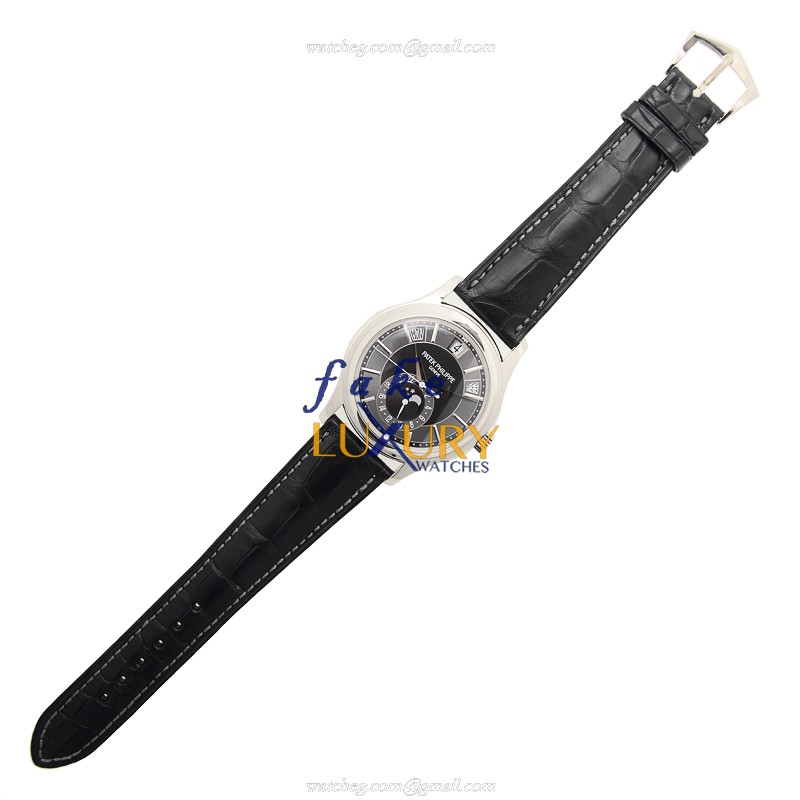 Patek Philippe 5205G-010 COMPLICATIONS 18kt White Gold Automatic Gray Dial Replica Watch - Image 2