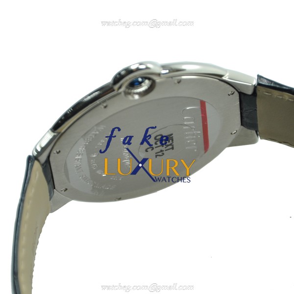 Cartier W6920055 BALLON BLEU Manual Wind 18kt White Gold Replica Watch, 46mm Case, Sapphire - Image 4