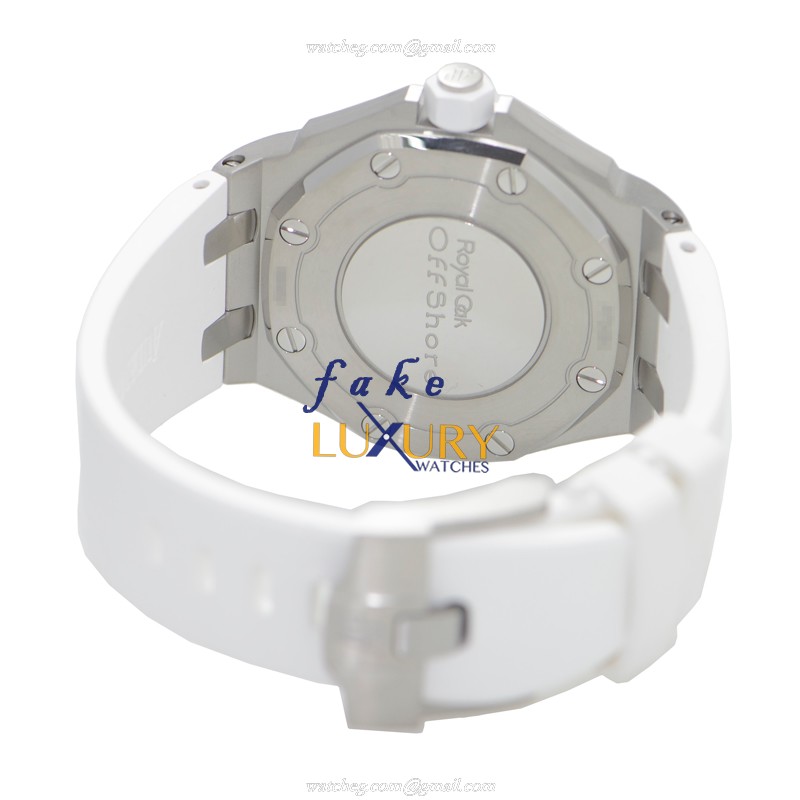 67540SK.ZZ.A010CA.01 - Audemars Piguet Royal Oak Offshore Replica Watch Quartz White Dial - Image 4