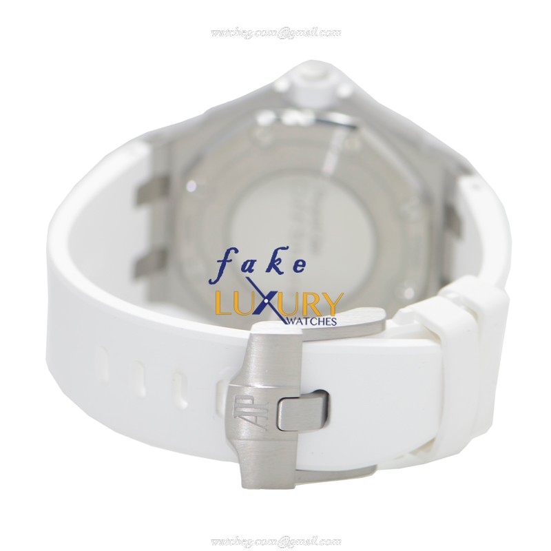 67540SK.ZZ.A010CA.01 - Audemars Piguet Royal Oak Offshore Replica Watch Quartz White Dial - Image 5