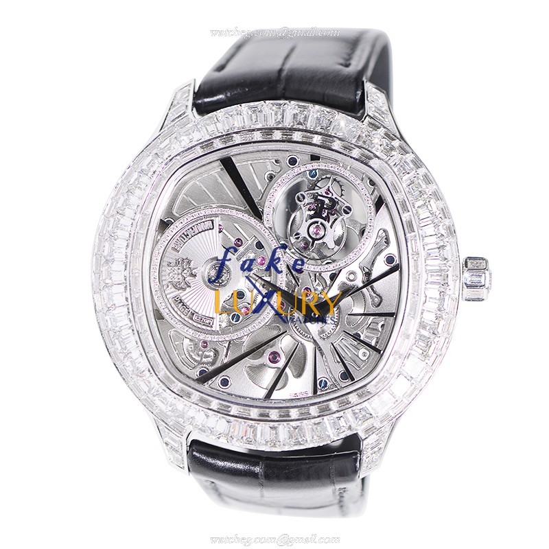 G0A37039 - Piaget Emperador Replica Watch 49mm Automatic Silver Dial 18kt White Gold Diamond - Image 2