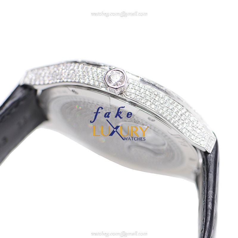 G0A37039 - Piaget Emperador Replica Watch 49mm Automatic Silver Dial 18kt White Gold Diamond - Image 4