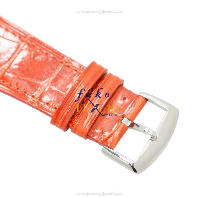 Franck Muller 6002 M QZ COL DRM AC Master Square Replica Watch, Silver Dial, Red Alligator Strap - Image 4